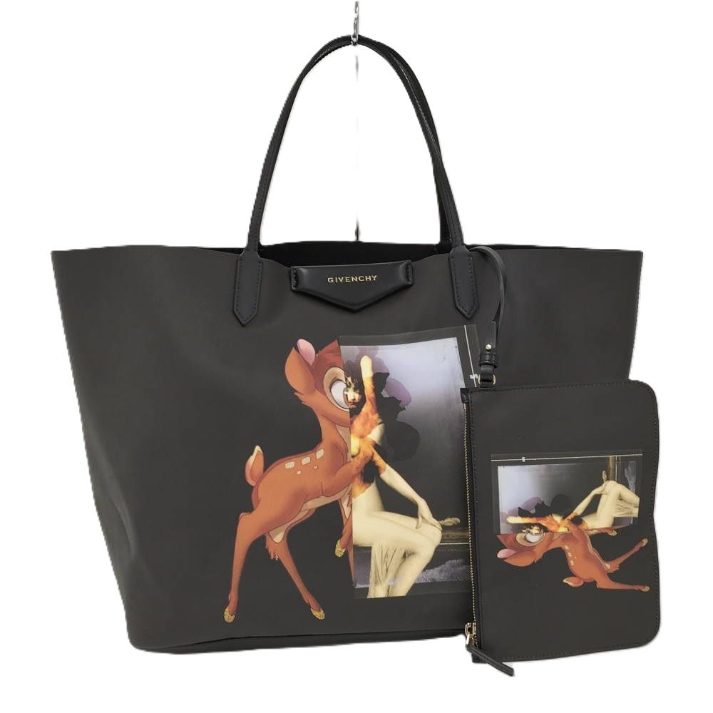 GIVENCHY ディズニーコラボ アンティゴナ トートバッグ レザー ブラック