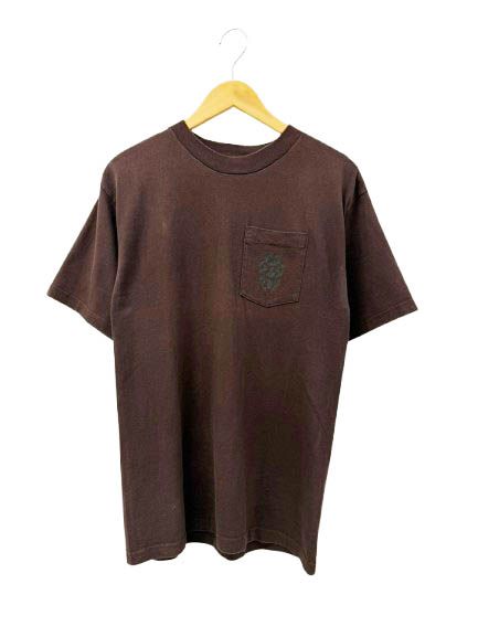 クロムハーツ CHROME HEARTS OLD ダガープリント ポケット Tシャツ 半袖 M 茶 ブラウン ブランド古着ベクトル中古☆AA★260620