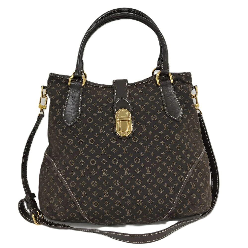 LOUIS VUITTON エレジー ２WAYバッグ モノグラム キャンバス ダークブラウン M56696