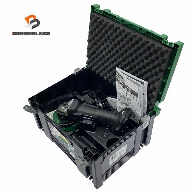 ☆未使用保管品☆HiKOKI ハイコーキ 36V 100mm コードレスディスクグラインダー G3610DC 研ちゃんカット10枚 ケース付き130398
