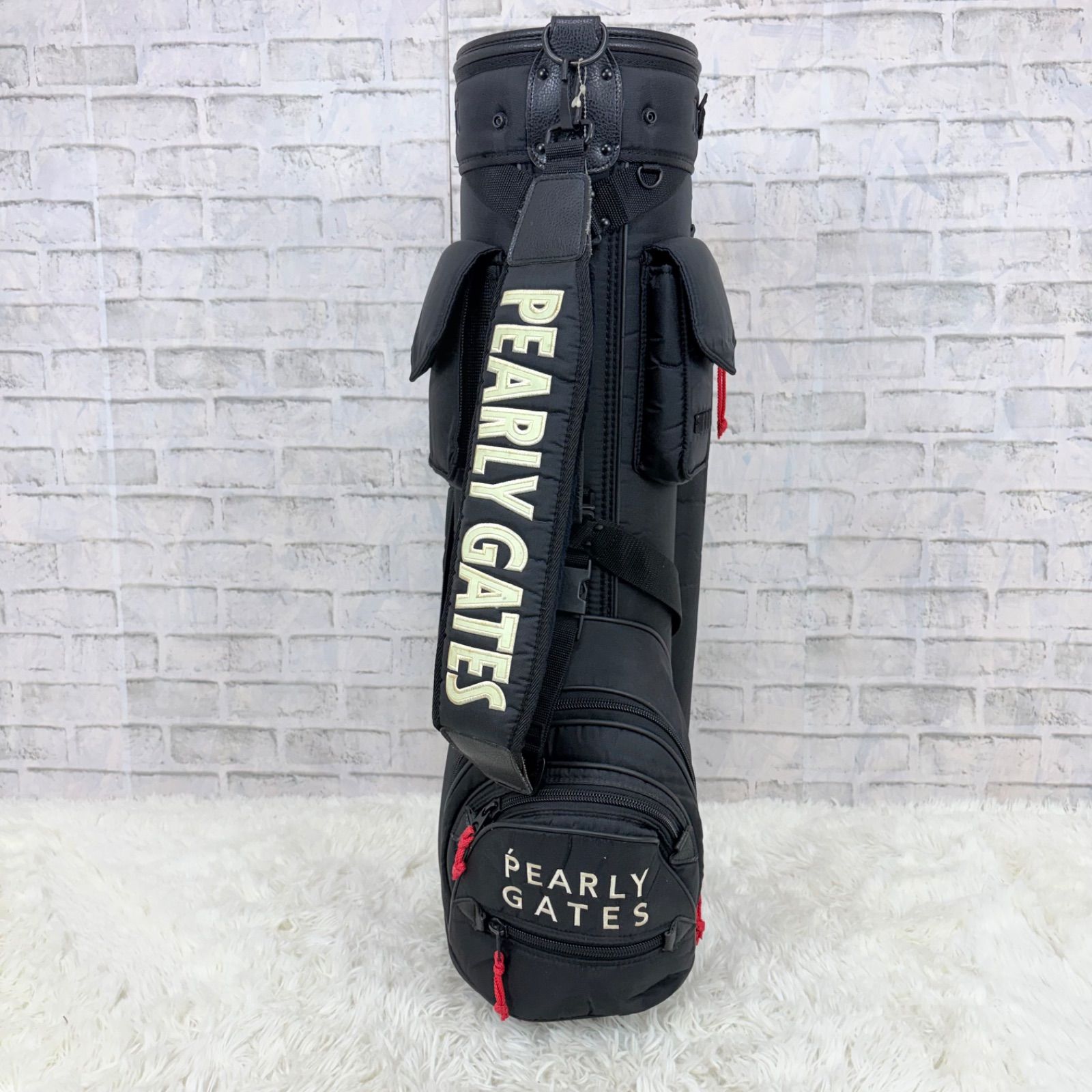 PEARLY GATES ゴルフバッグ ブラック PEARLY GATES パーリーゲイツ キャディバッグ ゴルフバッグ golf