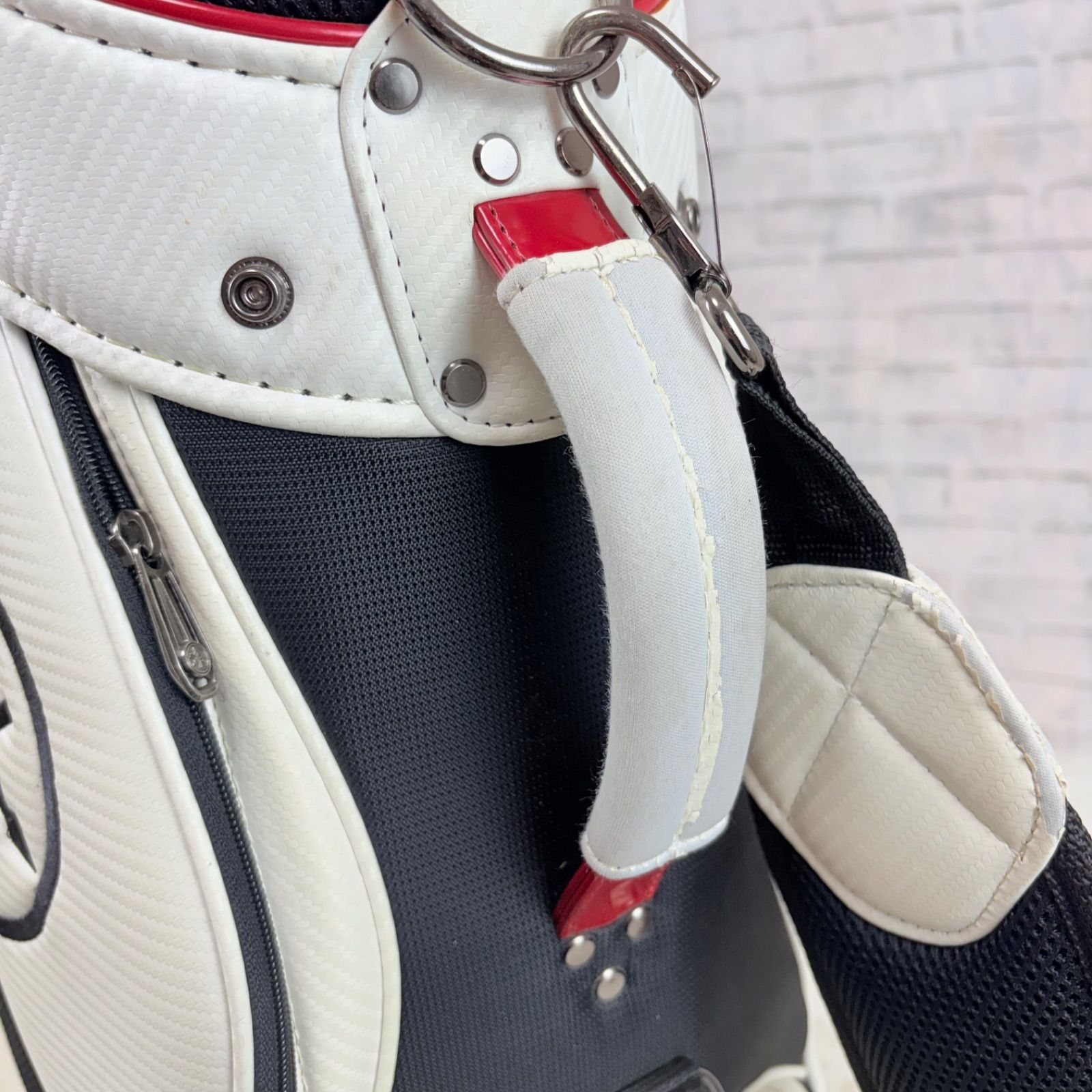 YAMAHA ヤマハ キャディバッグ ゴルフバッグ golf ホワイト 白 - メルカリ
