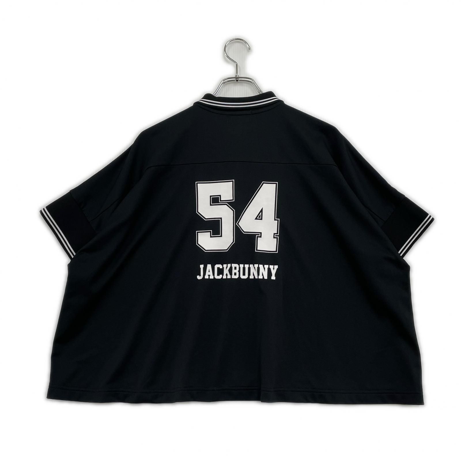中古 レディース ジャックバニー Jack Bunny!! 半袖ポロシャツ 1(M) ブラック 裏ハニカム鹿の子 幅広