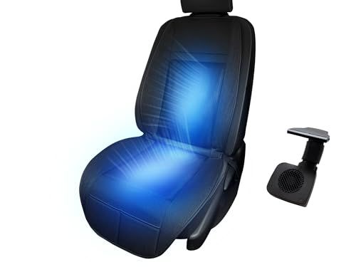 MTKコンフォートファンシート クールシート クールカーシート USB シガーソケット 12V 冷感グッズ 暑さ 猛暑 熱中症 対策 運転席 助手席 家用 事務室用 車内用 3段階風量調整 2600RPM (MTK-KCS-S12)ry