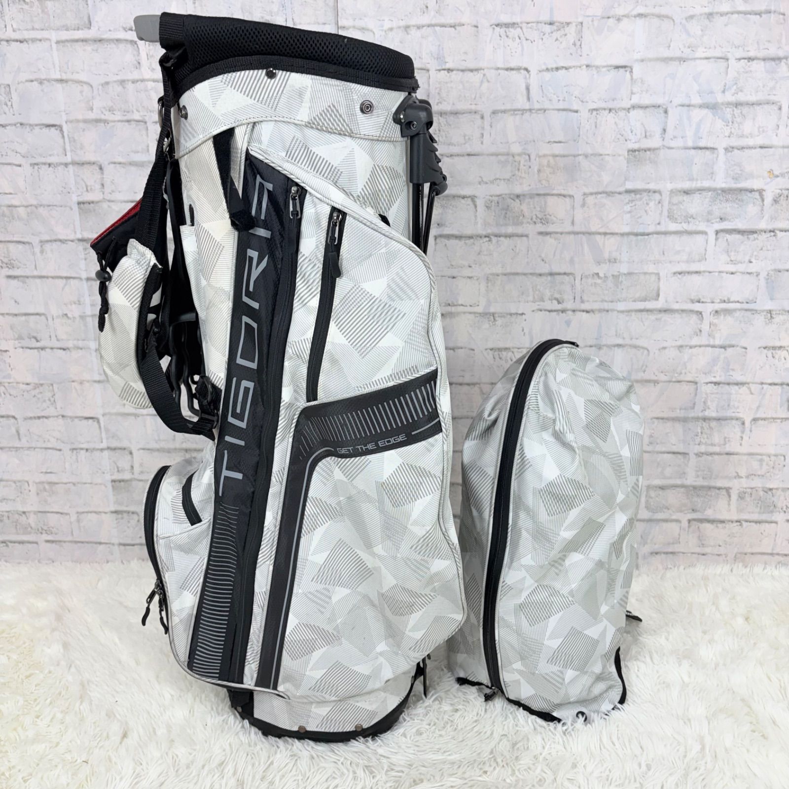 TIGORA ティゴラ キャディバッグ ゴルフバッグ golf ホワイト 白