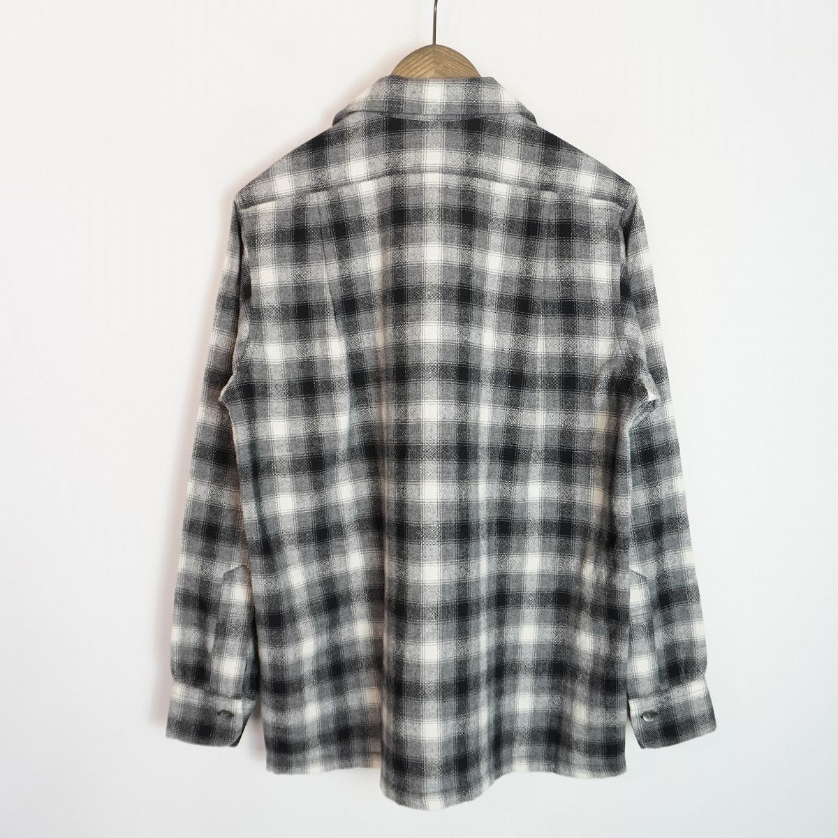 美品25AW Sub Culture サブカルチャー WOOL CHECK SHIRT 長袖 ウール 