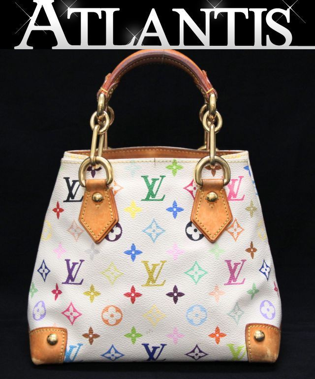 ルイヴィトン Louis Vuitton オードラ ハンドバッグ マルチカラー 白 M40047 【75165】