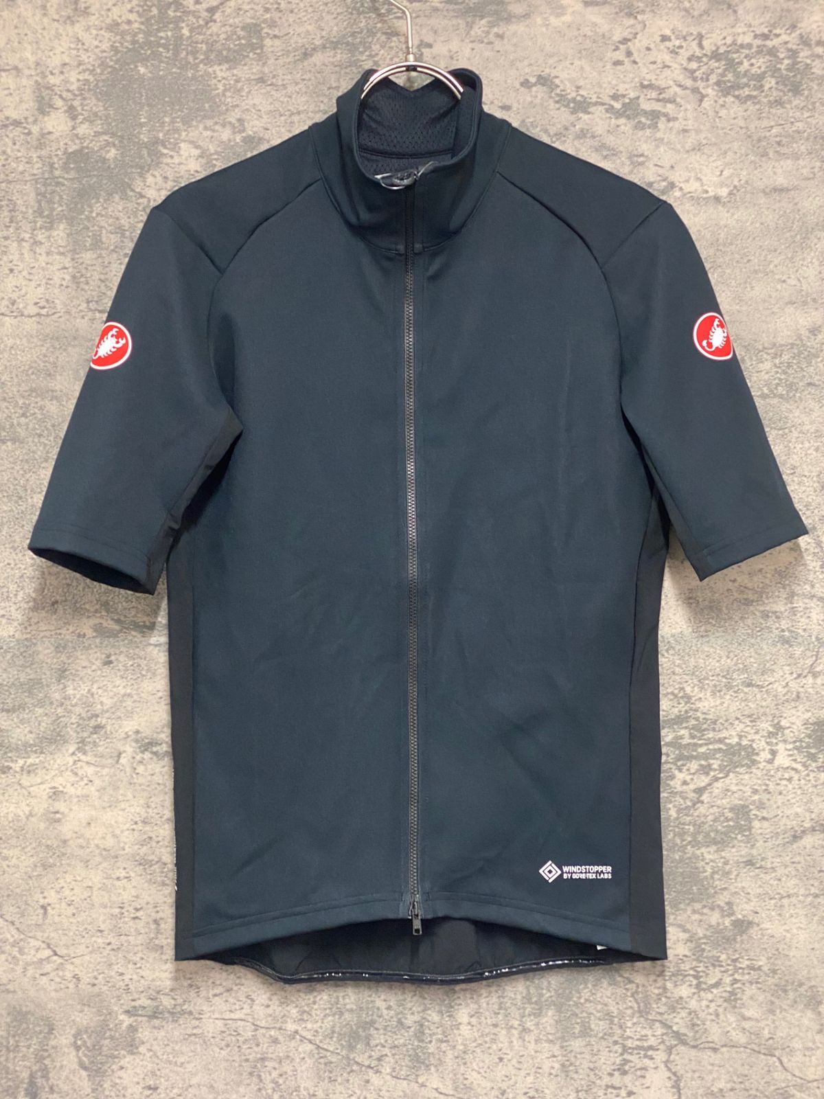 KE426 カステリ CASTELLI ROSSO CORSA 半袖 サイクルジャージ 紺 S perfetto