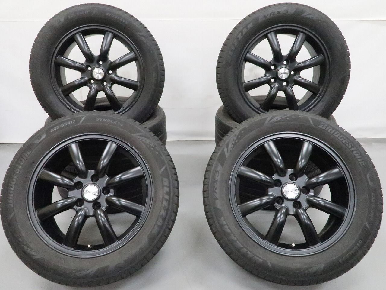 MINI ミニクロスオーバー F60 BMW X1 等 4本 ユーロデザイン 17インチ 7.5J +48 5H 112 スタッドレス BRIDGESTONE BLIZZAK VRX3 225/55R17