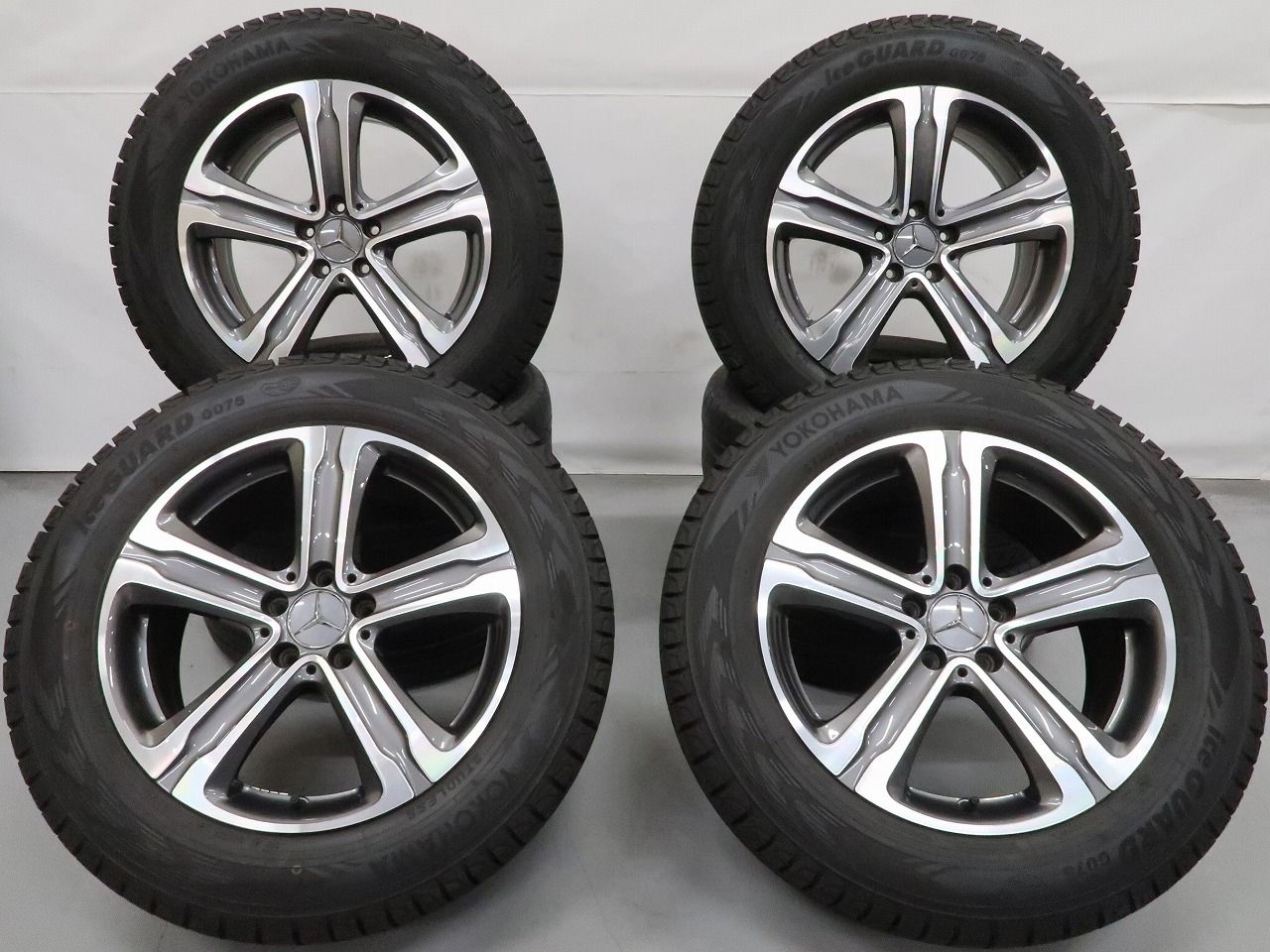 4本 ベンツ GLC X253 純正 18インチ 8J +38 5H PCD 112 スタッドレス ブリヂストン ブリザック VRX3 2022年 235/60R18 品番 A2534010700