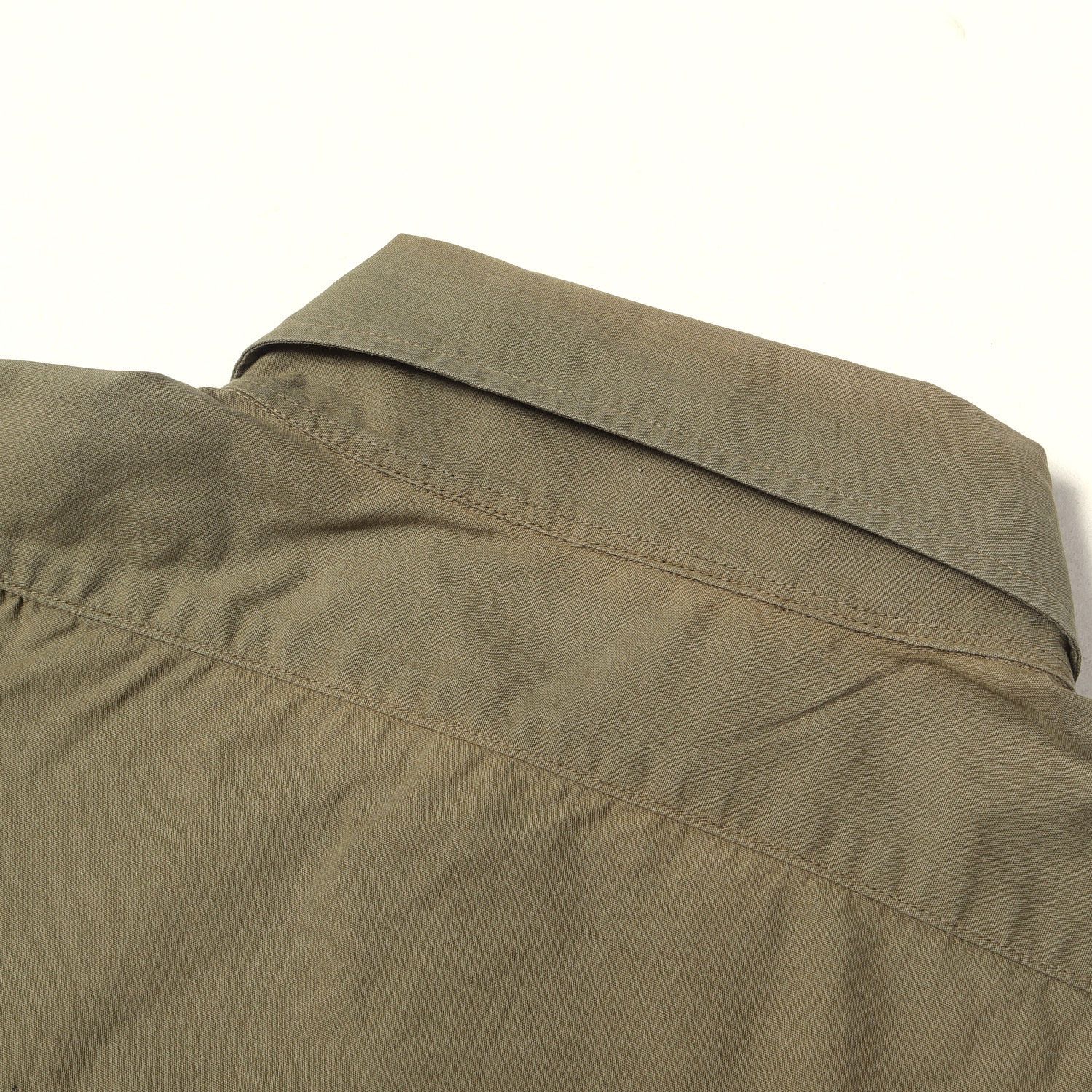 At LAST&CO アットラスト シャツ オリーブ サイズ:14 1/2 BUTCHER