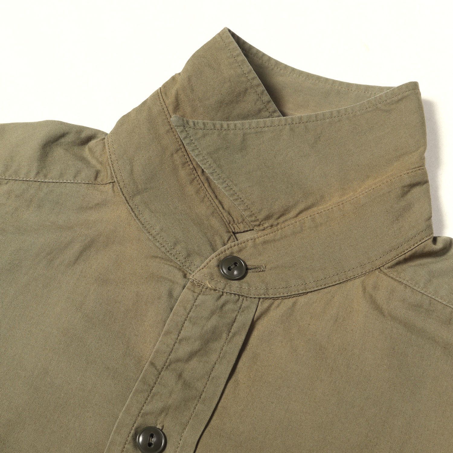 At LAST&CO アットラスト シャツ オリーブ サイズ:14 1/2 BUTCHER