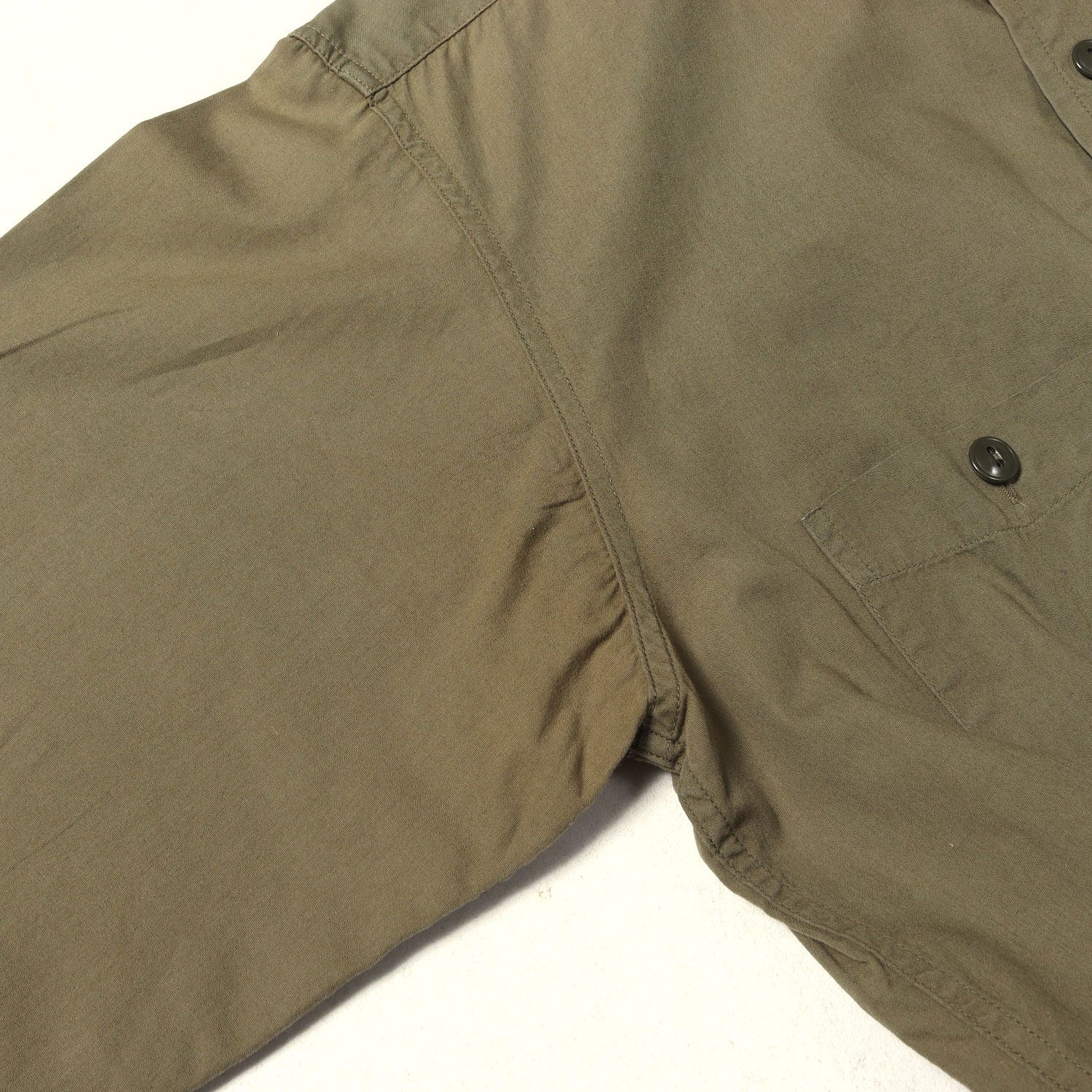 At LAST&CO アットラスト シャツ オリーブ サイズ:14 1/2 BUTCHER