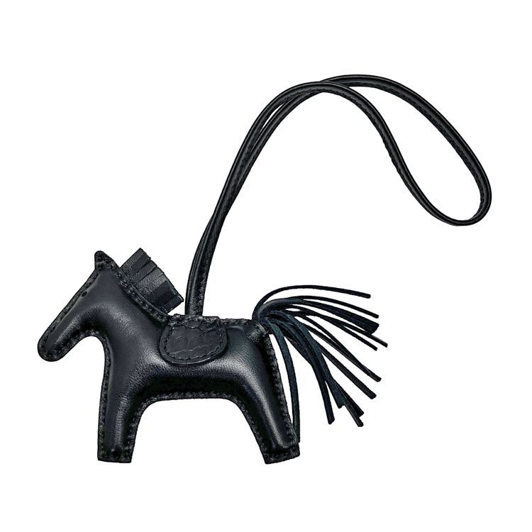 HERMES エルメス Rodeo charm Touch PM ロデオ タッチ チャーム PM バッグチャーム アニョーミロ/アリゲーターマット ブラック Z刻印 2021年 メンズ レディース
