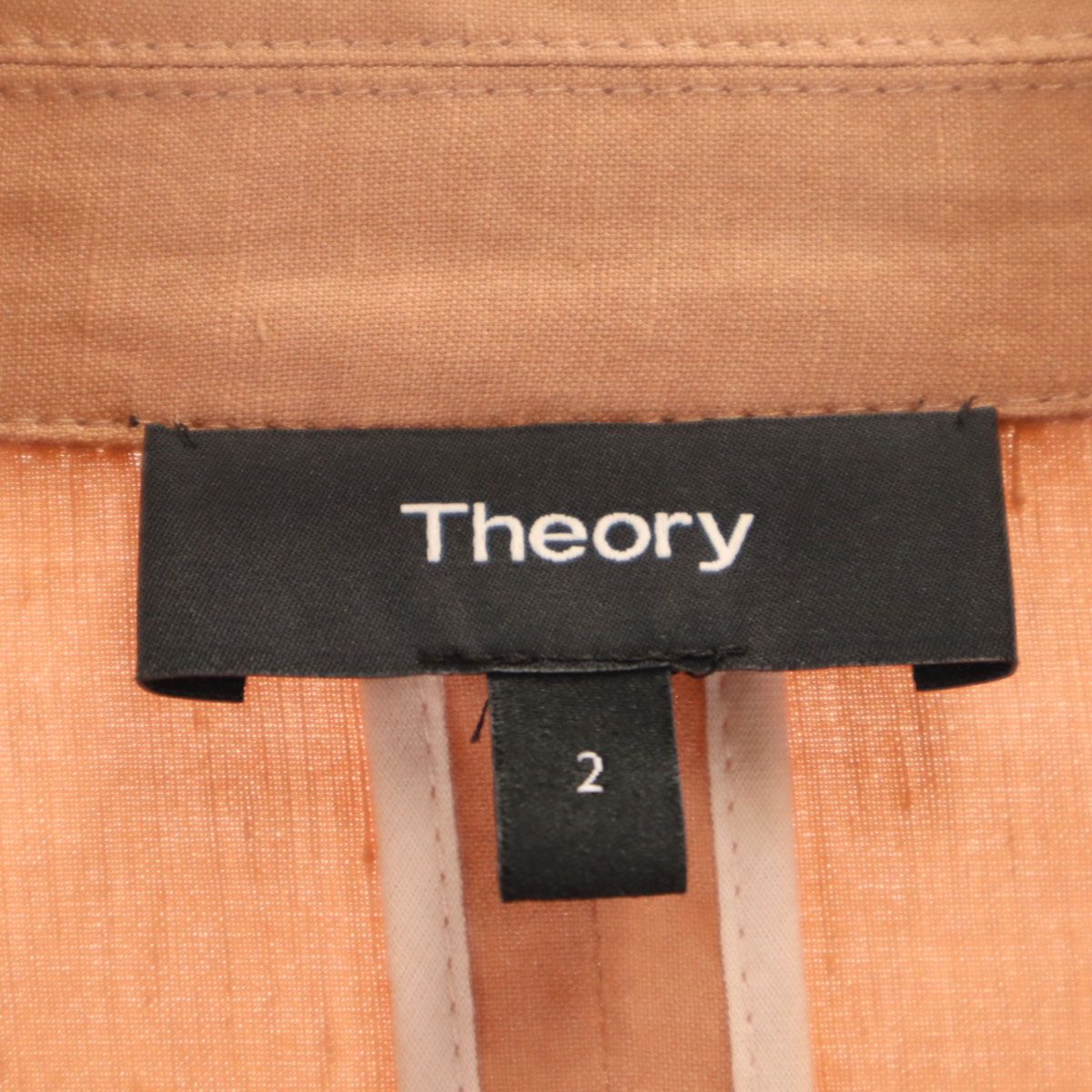 theory セオリー 日本製 リネンブレンド ダブル テーラードジャケット 