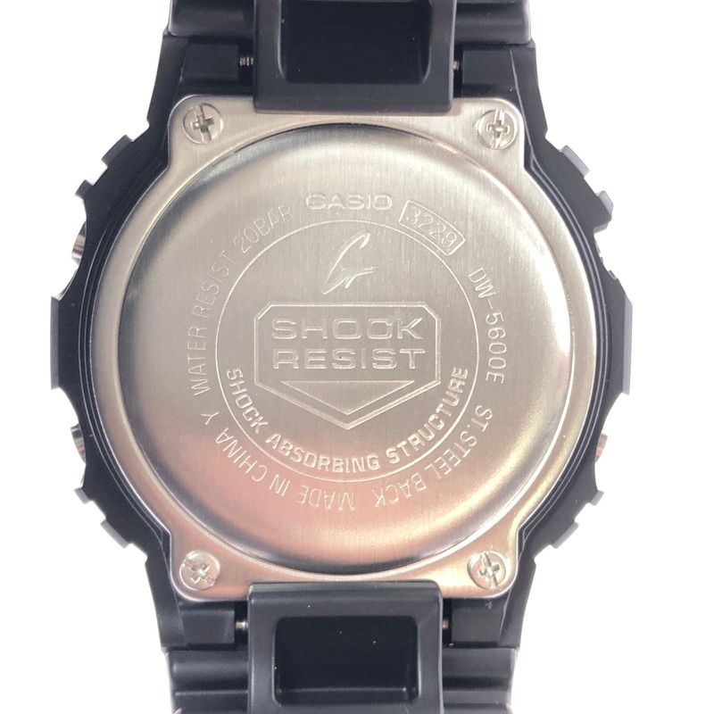 【中古美品】 G-SHOCK ジーショック 5600 SERIES DW-5600E-1 デジタル クォーツ 腕時計 【196-260620-ty-01-tagh】