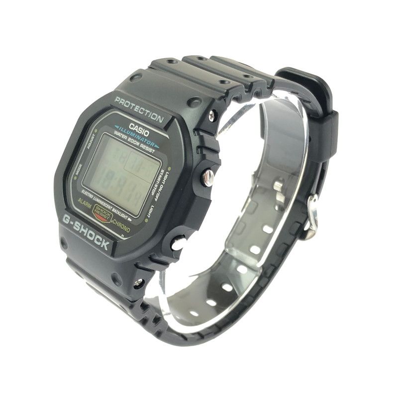 【中古美品】 G-SHOCK ジーショック 5600 SERIES DW-5600E-1 デジタル クォーツ 腕時計 【196-260620-ty-01-tagh】