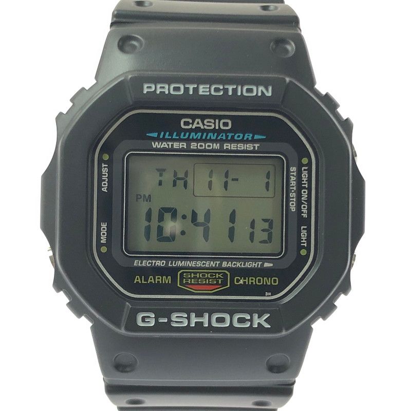 【中古美品】 G-SHOCK ジーショック 5600 SERIES DW-5600E-1 デジタル クォーツ 腕時計 【196-260620-ty-01-tagh】