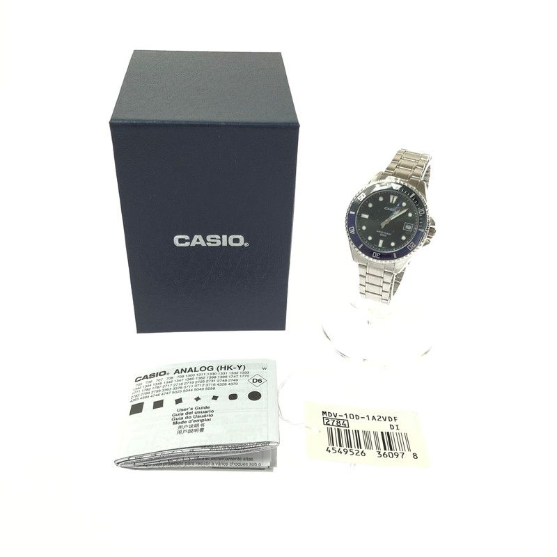 【中古美品】 CASIO カシオ ANALOG MDV-10D-1A2V アナログ クォーツ 腕時計 【199-260620-ty-10-tagh】