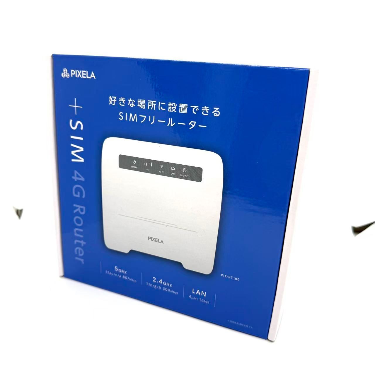 新品未開封、未使用品 PIXELA（PIX-RT100）ホームルーター 新品 PIXELA LTE SIMフリーホームルーター PIX-RT100 - メルカリ