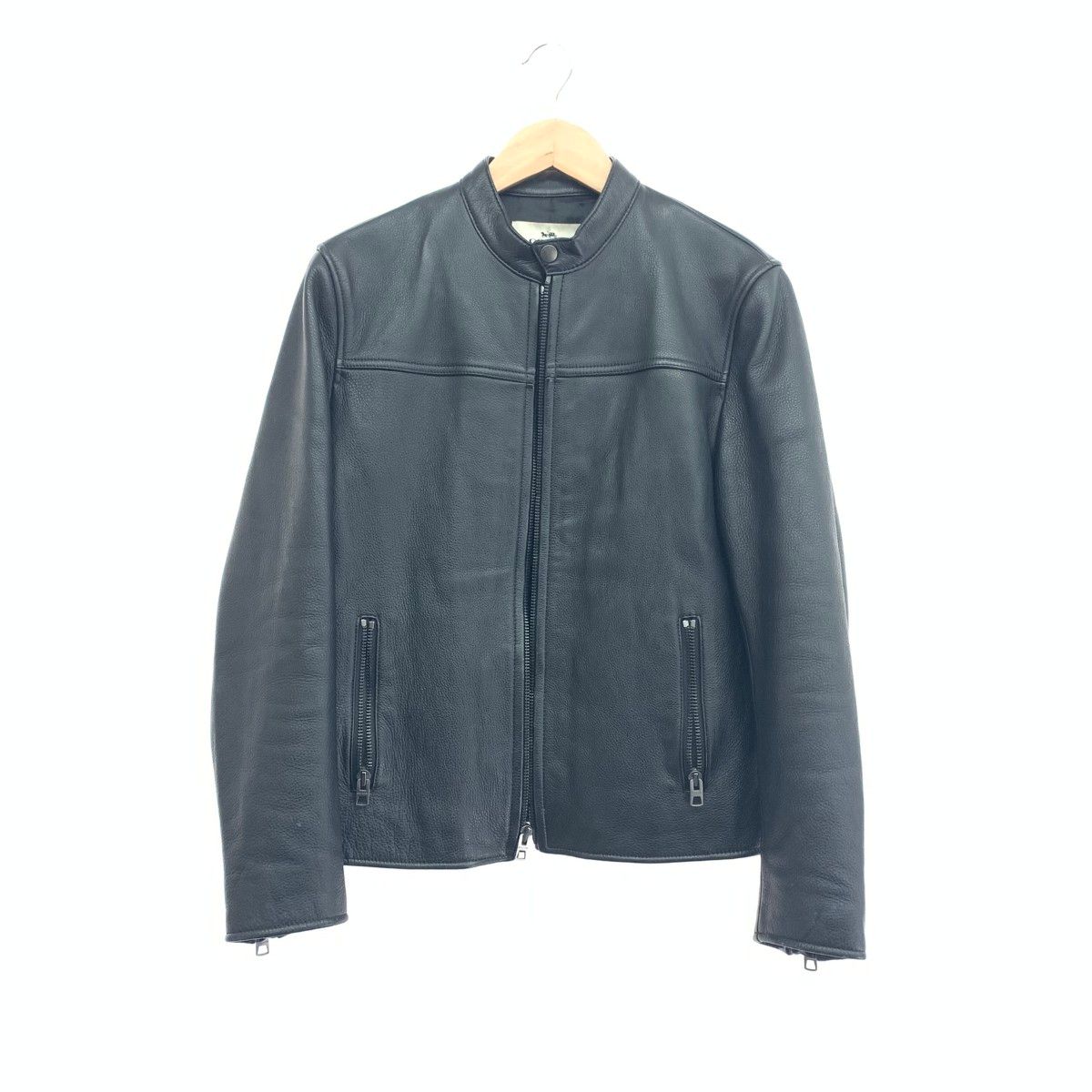 早い者勝ち‼︎【COACH】F86594 牛革　ジャケット　シングル　ライダース COACH コーチ ライダースジャケット サイズ:S 牛革 F86594 ブラック