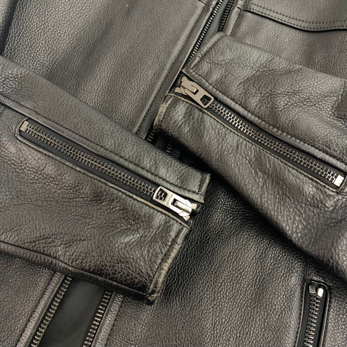 COACH コーチ ライダースジャケット サイズ:S 牛革 F86594 ブラック