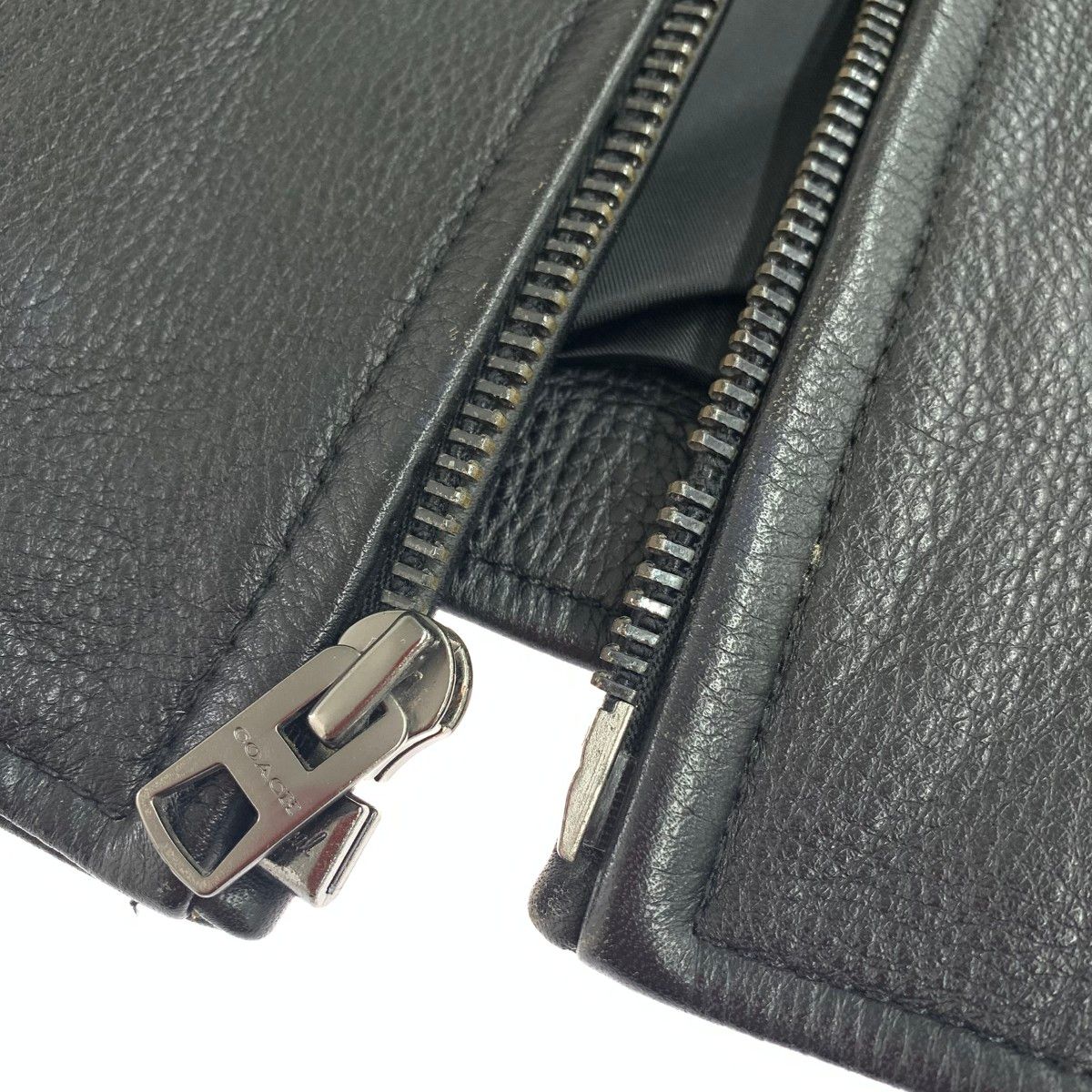 COACH コーチ ライダースジャケット サイズ:S 牛革 F86594 ブラック