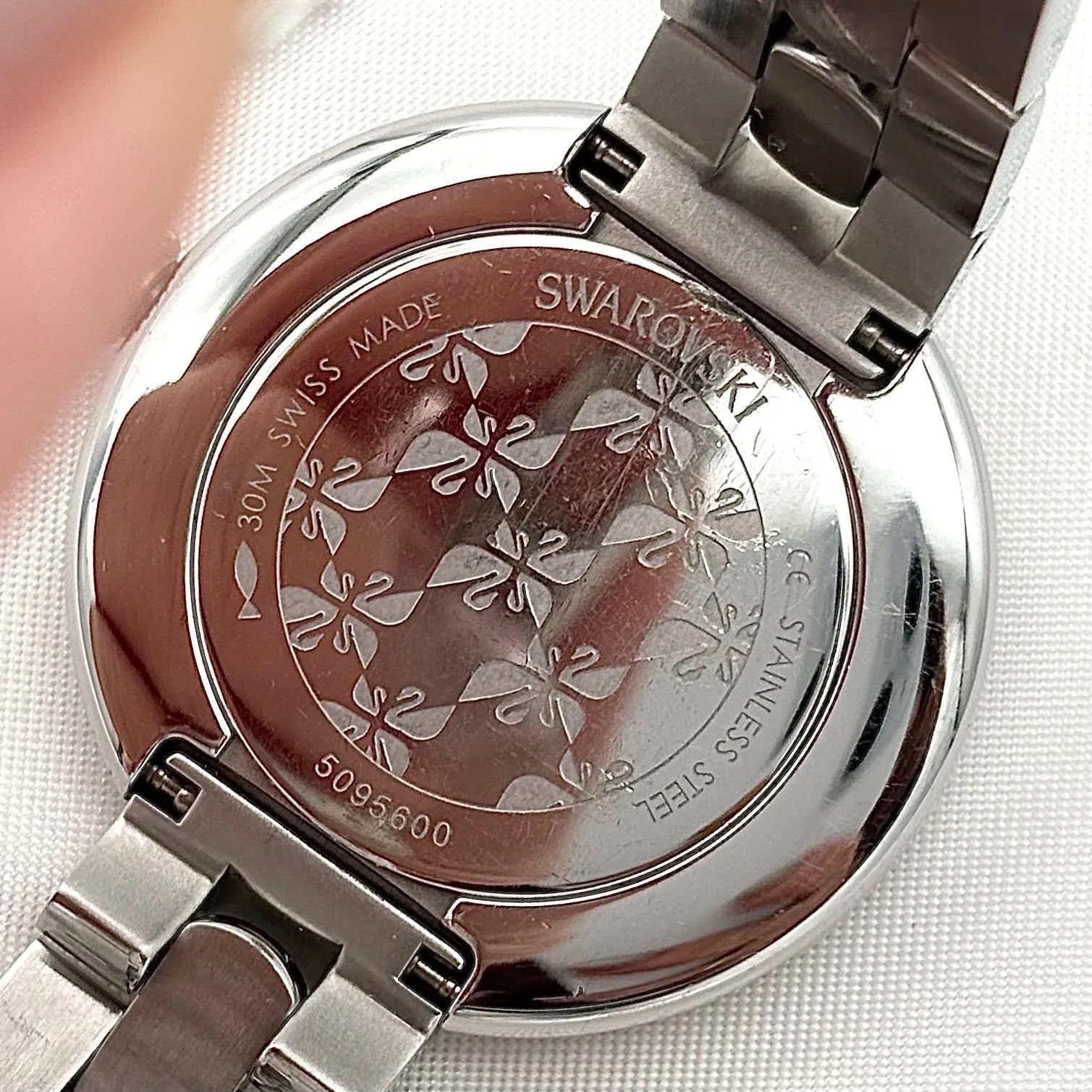 稼働品 Working item スワロフスキー SWAROVSKI 腕時計 レディース