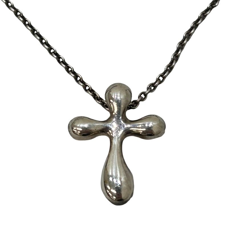 TIFFANY ティファニー ネックレス スモールクロス ネックレス 925 全長41cm トップ：横13×縦17mm 2.8g アクセサリー ジュエリー 【中古】 22606K199