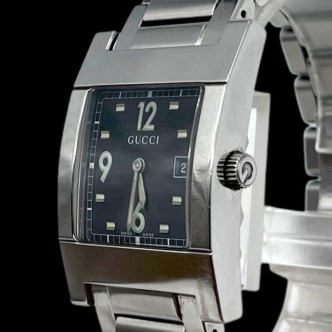 ✨新品電池☆稼働品✨GUCCI✨グッチ　メンズ腕時計　7700M 新品電池 稼働品 GUCCI グッチ メンズ腕時計 7700M クォーツ QZ 2針 SS