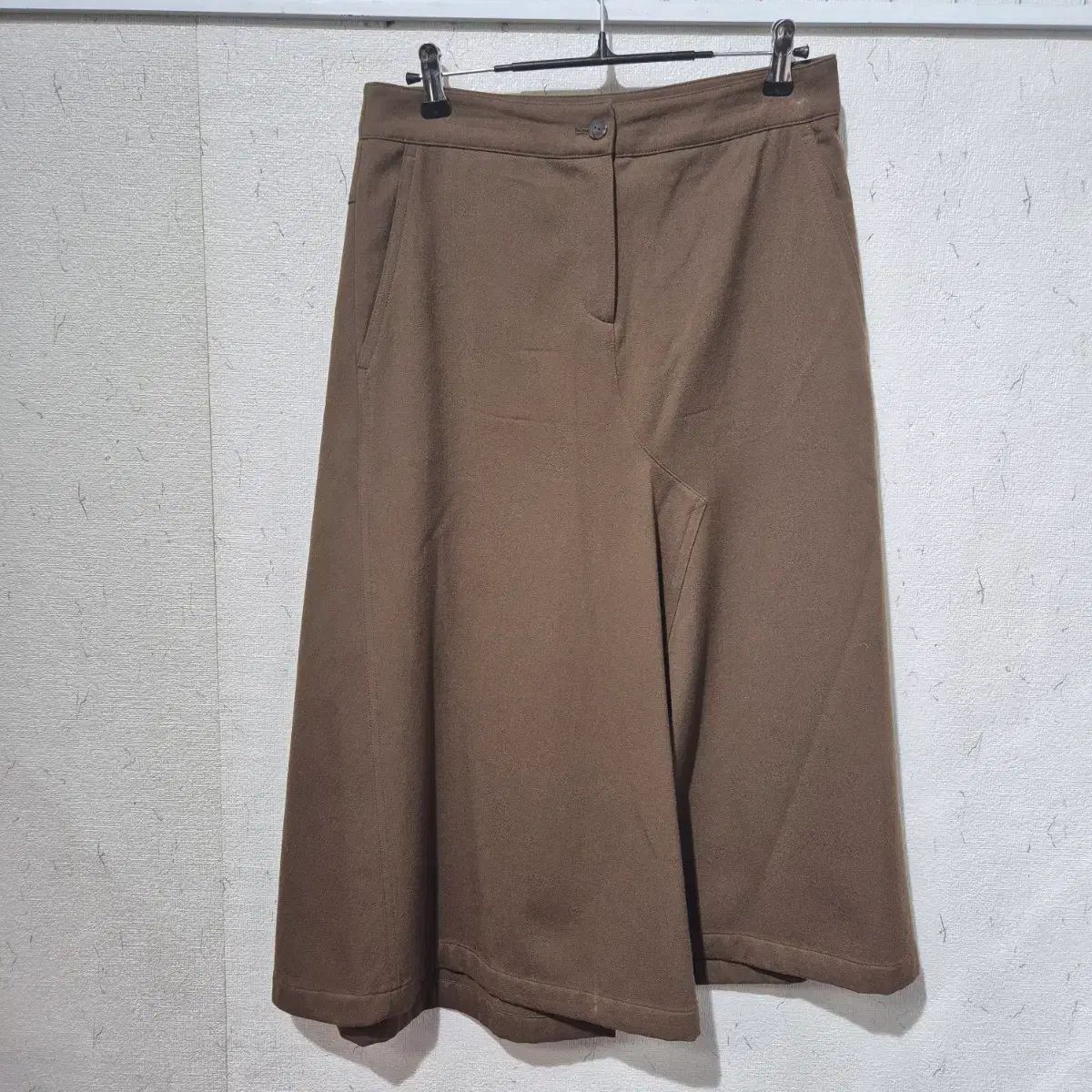 KUHO ブラウン フレア スカート