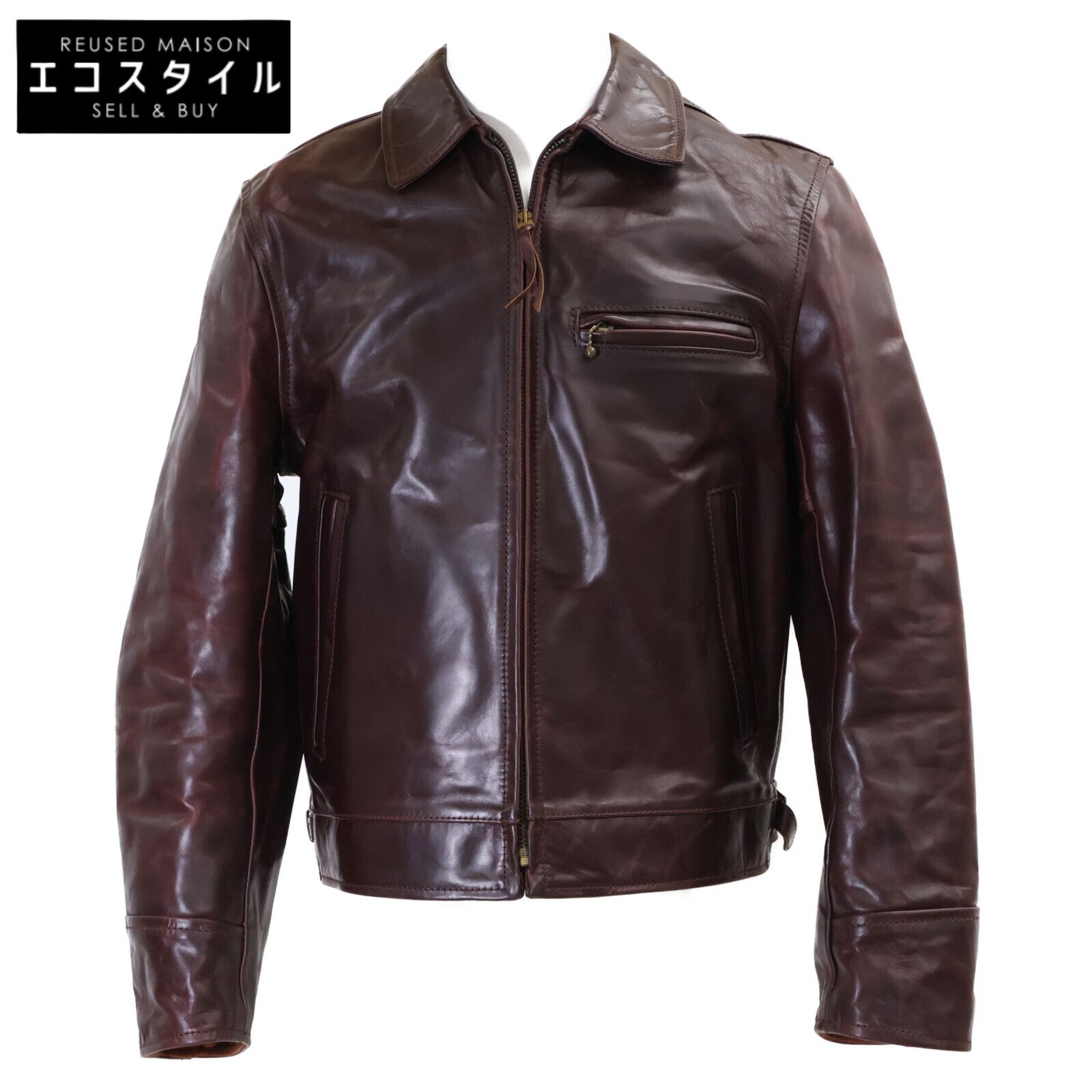 エアロレザー　ハイウェイマン　サイズ36 AERO LEATHER エアロレザー HIGHWAYMAN ハイウェイマン ホースハイド