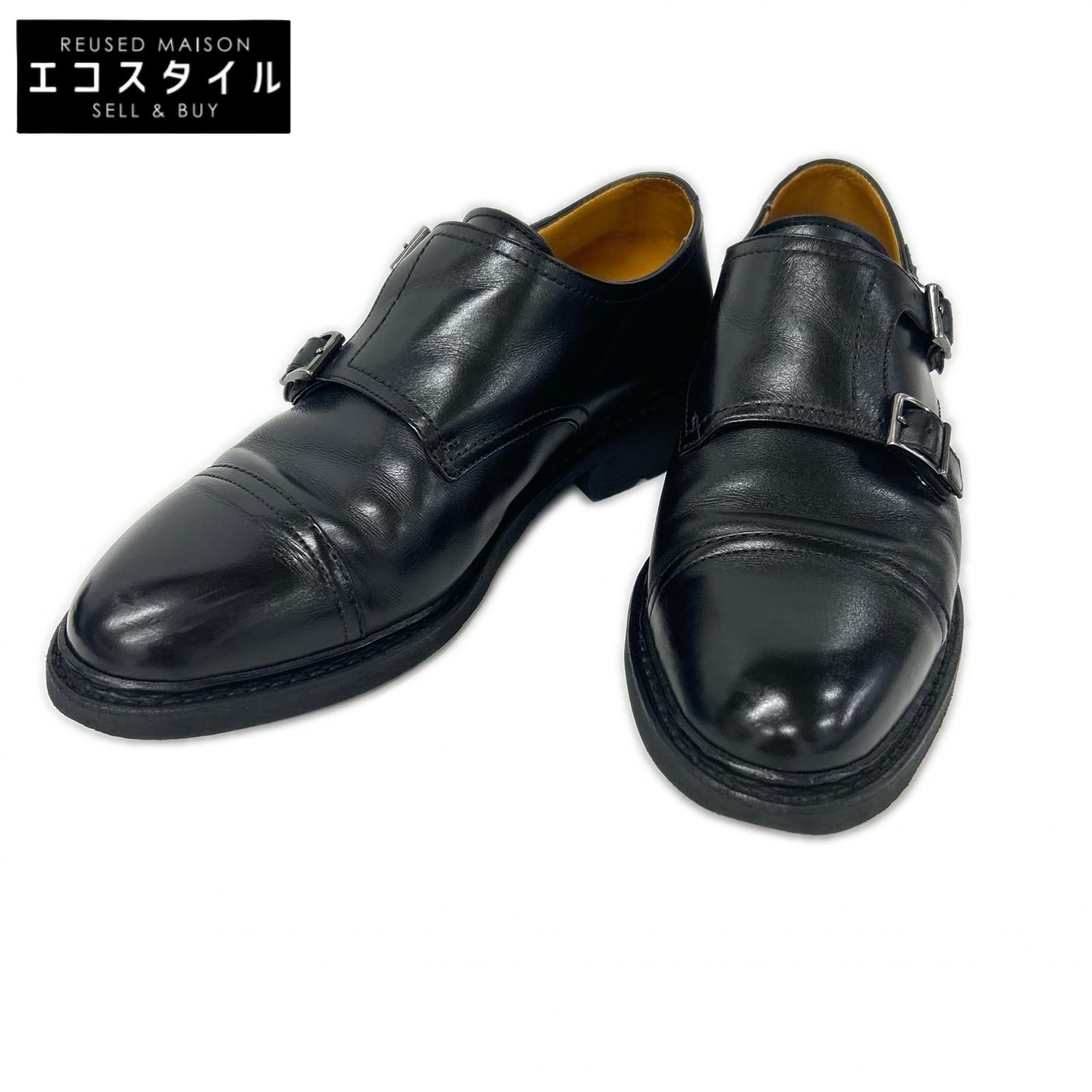 Paraboot　パラブーツ　165912 POE ダブルモンクストラップ シューズ　7 1/2