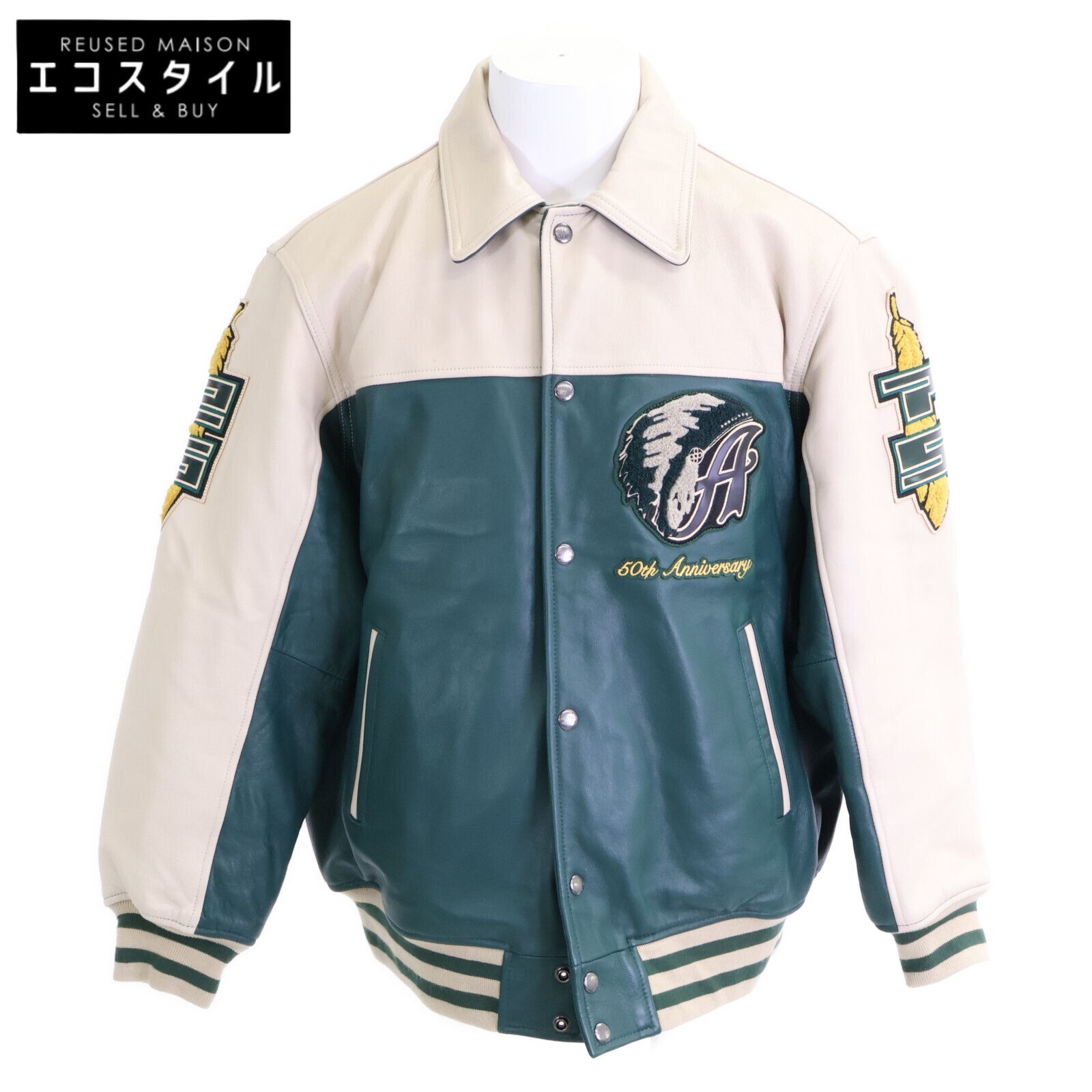 AVIREX　アヴィレックス　ｘSTABRIDGE 25AW 783-6150004 CHIEF ROCKA バーシティジャケット　M
