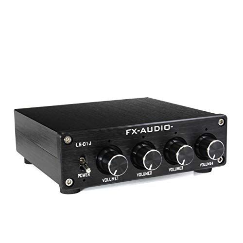 【新品】FX-AUDIO- LS-01J [ブラック] 4chラインスプリッター ＆ プリアンプ RCA出力を4分配 d3934a4d