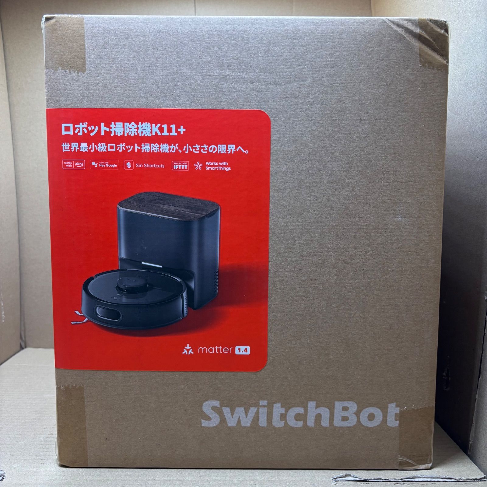 CH2> 新品未開封 SwitchBot ロボット掃除機 K11+ 超小型 - 高精度 