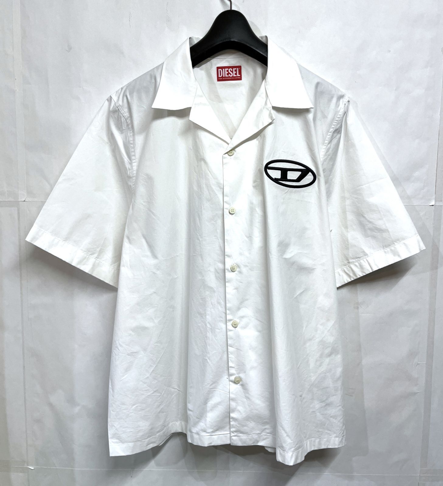 DIESEL｜ディーゼル S-MAC-C エンブロイダリーロゴ オープンカラー 