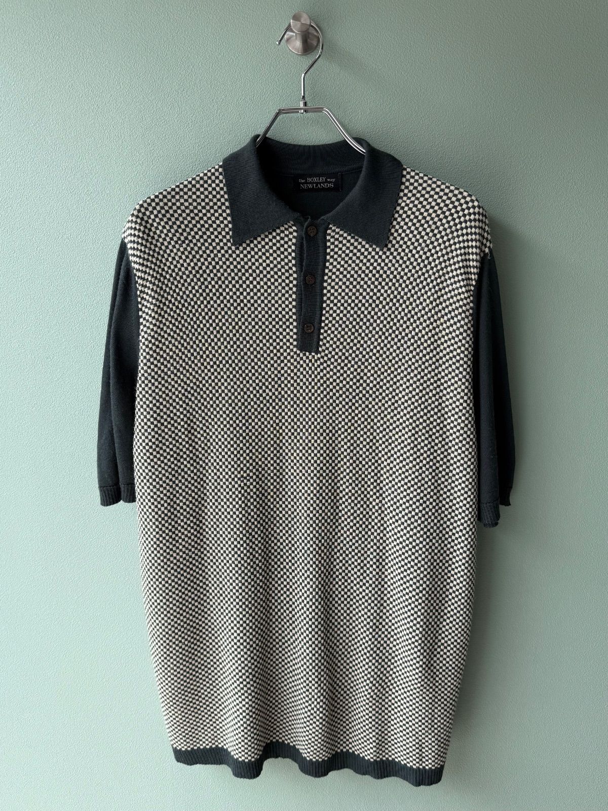 Boxley 90s Gingham Check Knit Polo Boxley 90s Gingham Check Knit Polo