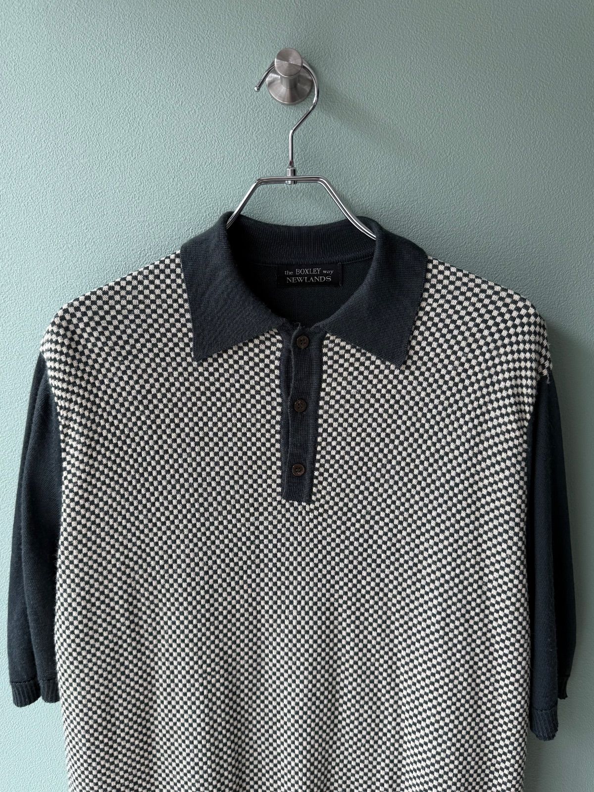 Boxley 90s Gingham Check Knit Polo Boxley 90s Gingham Check Knit Polo