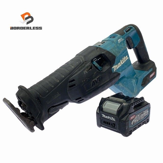 ☆中古品☆makita マキタ 40Vmax 充電式レシプロソー JR002G バッテリー1個(BL4025)付 電動工具 切断機130466