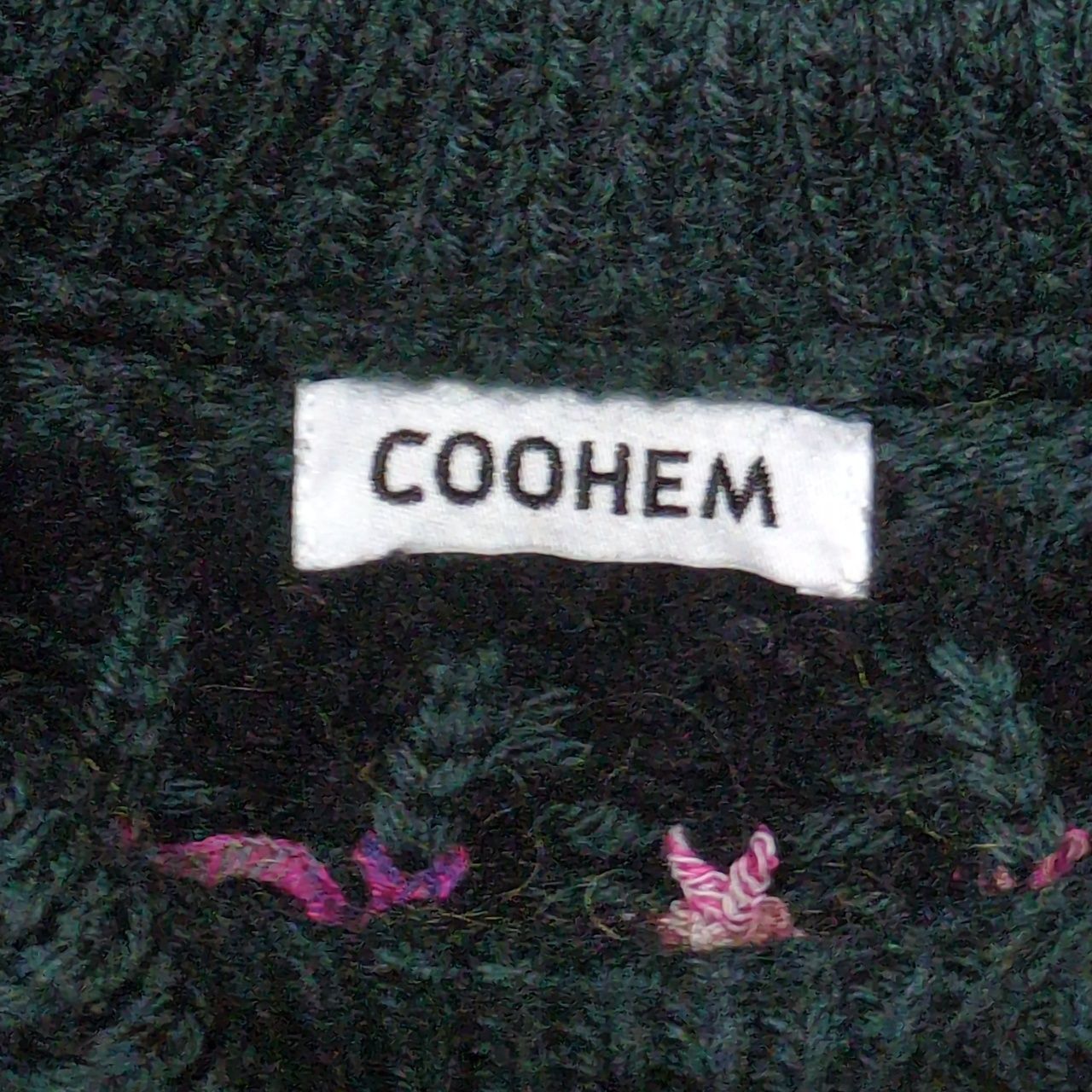 COOHEM コーヘン 22AW ノルディックニットセーター ウール モヘヤ TOPS メンズ XL グリーン 日本製 COOHEM コーヘン 22AW ノルディックニットセーター ウール モヘヤ TOPS