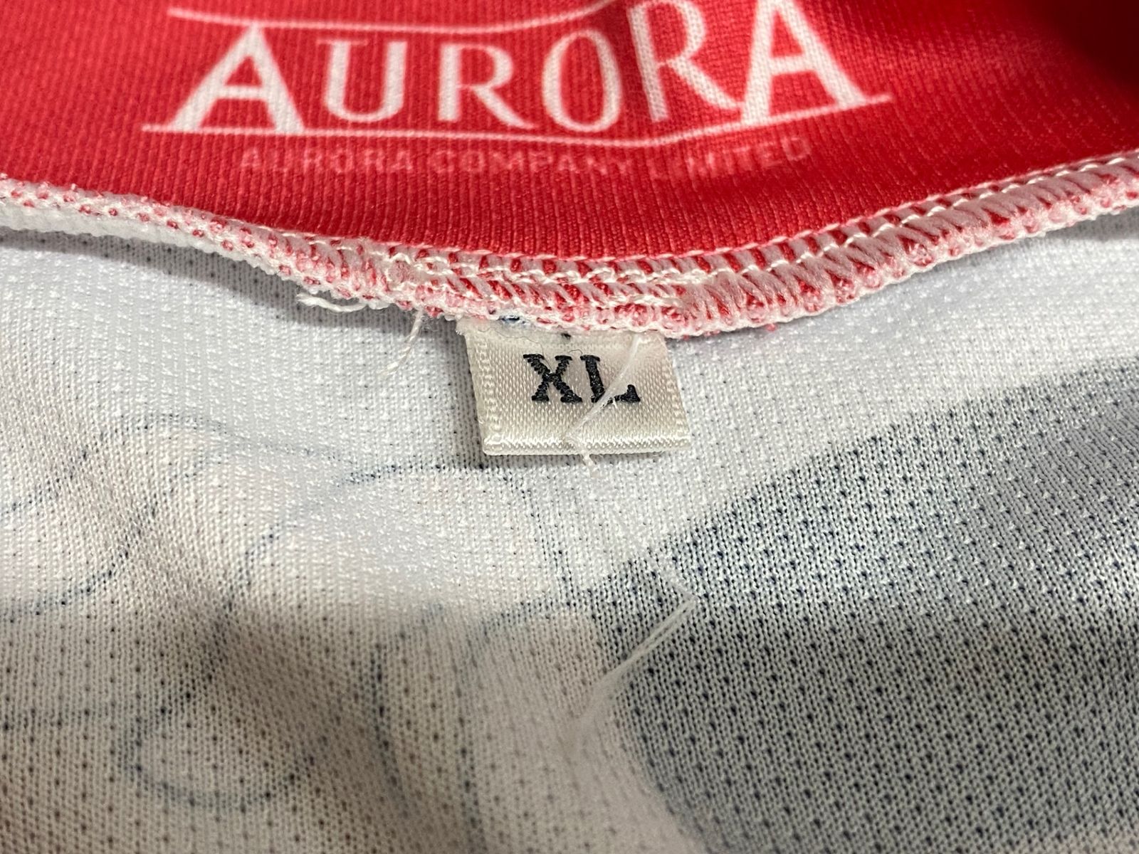 KG889 アウローラ AURORA 半袖 サイクルジャージ 白 赤 XL ラブライブ