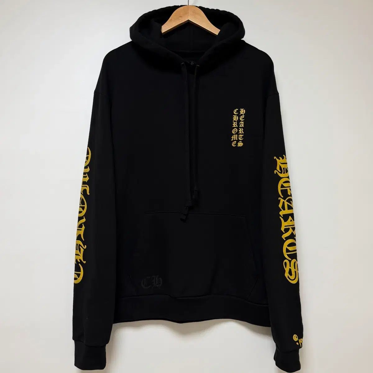 CHROME HEARTS クロムハーツ 1988 GOLD ロゴ フード Tシャツ