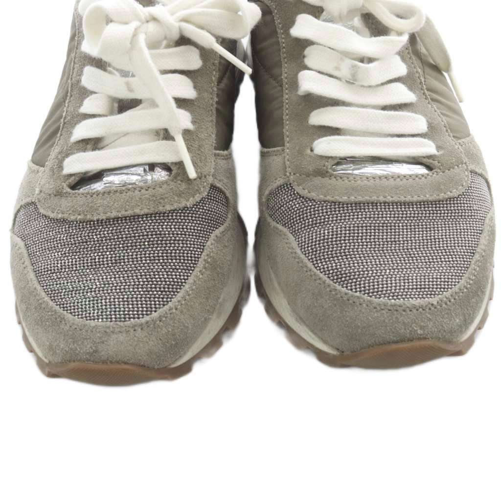 ブルネロクチネリ BRUNELLO CUCINELLI スニーカー 38 グレージュ