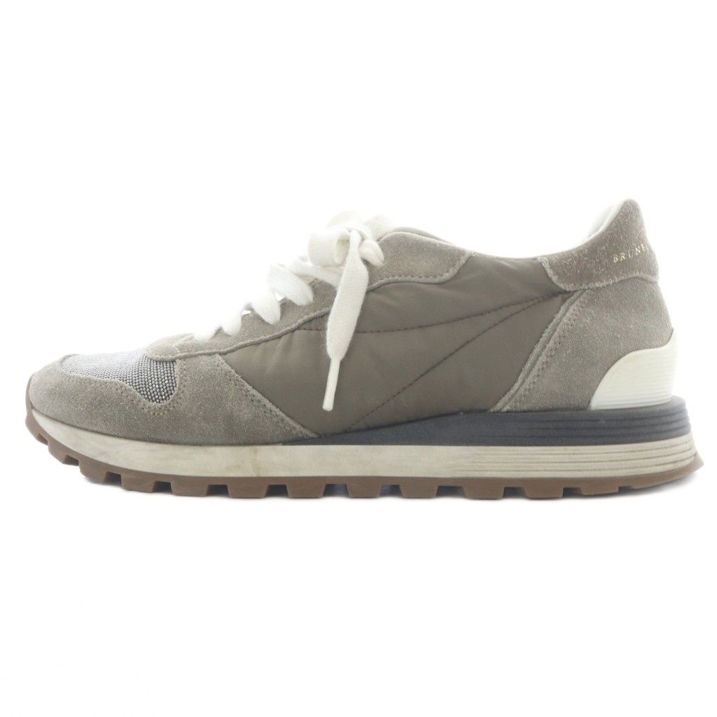 ブルネロクチネリ BRUNELLO CUCINELLI スニーカー 38 グレージュ