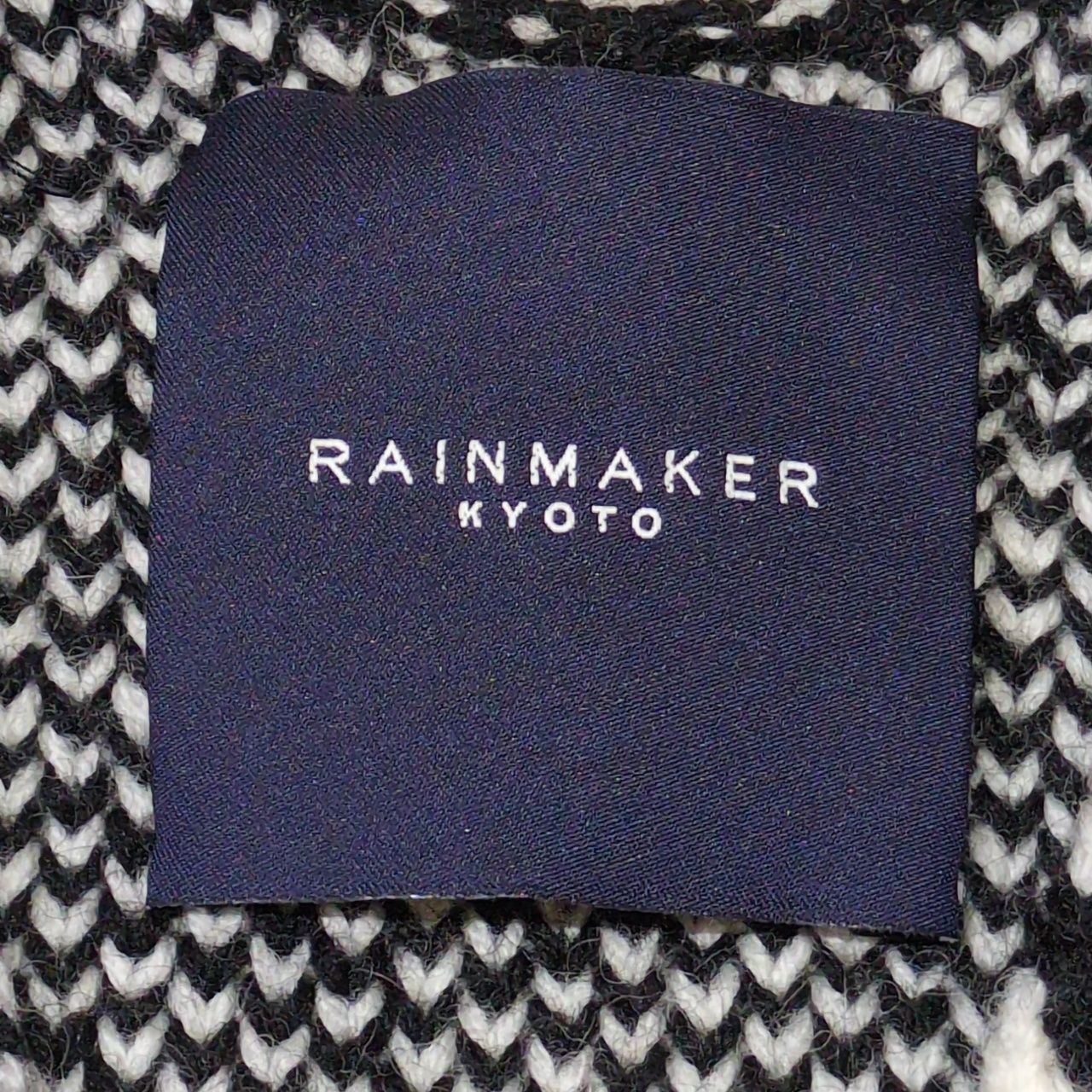 RAINMAKER KYOTO レインメーカー キョウト 16AW 入子菱柄 ノーカラー