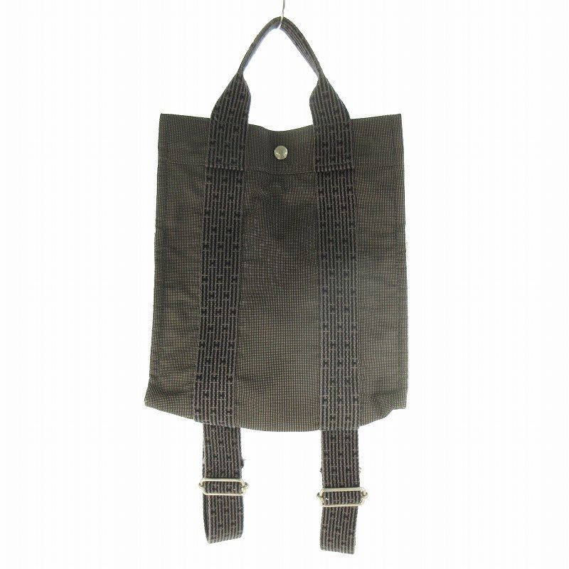 エルメス HERMES エールライン アド PM 2WAY リュックサック バックパック トートバッグ ハンドバッグ バッグ 鞄 カデナあり グレー