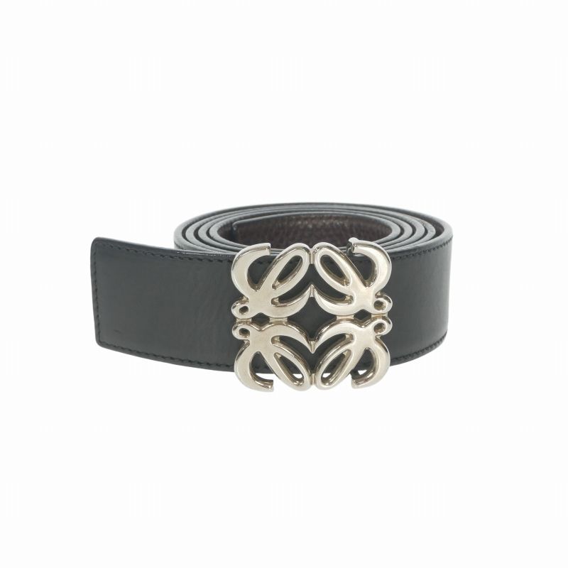 ロエベ LOEWE アナグラム バックルベルト リバーシブル 小物 110/44 ブラック/ブラウン 181104