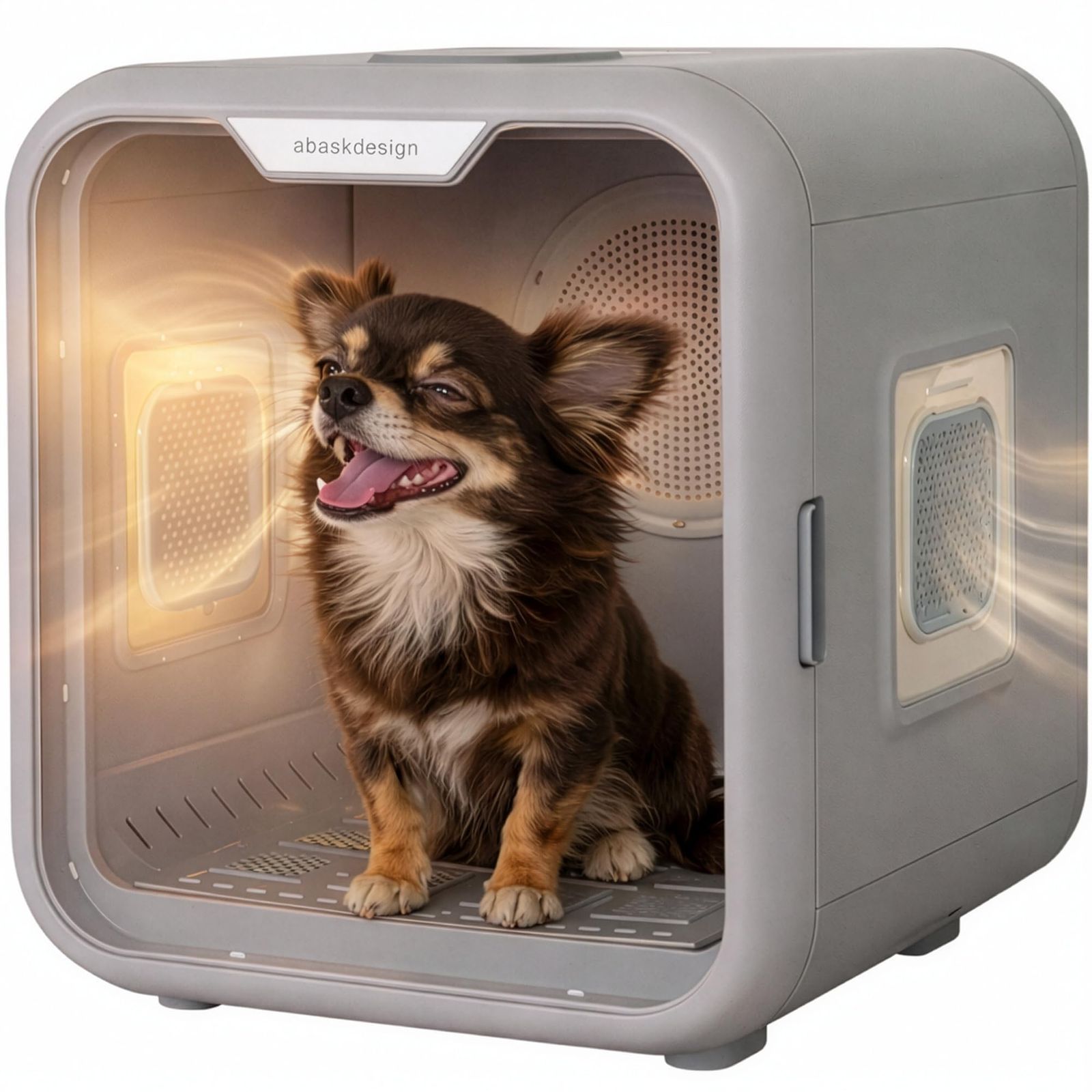 【皮膚科獣医師推奨】 ペットドライルーム ペットドライヤー ボックス 犬 猫 兼用 63L 大容量 静音 ドライハウス ペット乾燥機 自動 温度調節 多頭飼い マイナスイオン PSE取得 日本語説明書 日本企業 abaskdesign アバス 7b9f4693