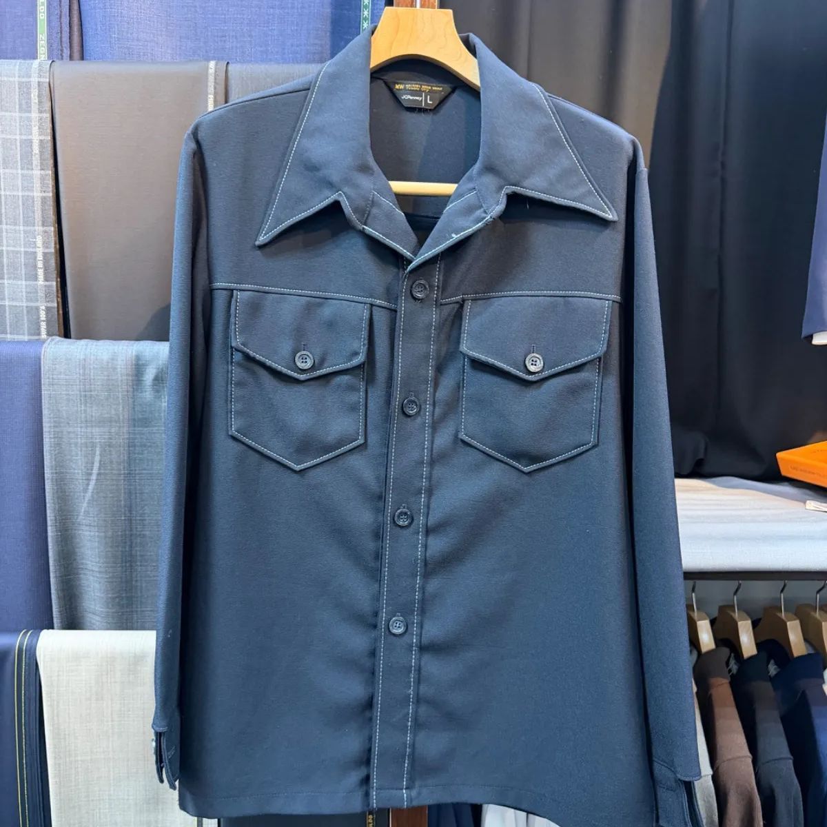 70s JCPenney ポリオーバーシャツ VI0025 吉田スーツ vintage ヴィンテージ